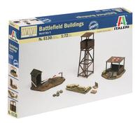 Italeri WWII Battlefield Buildings 1:72 Diorama Model Kit with Decals 6130