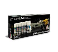 Italeri Wwii Luftwaffe Aircraft- (6 Boccette Incluse) IT436AP Model