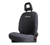 Italfodere - Car Accessories - Tailored Car Seat Covers for Fiat Panda 2003-2011 II Series - Front and Rear - Cotton - Easy to Install - Handmade - Made in Italy - Anthracite18