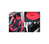 Italfodere Pair of Front Seat Covers Compatible with Fiat 500X Various Colours (Red/Black)
