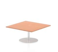Italia 1000mm Poseur Square Table Beech Top 475mm High Leg