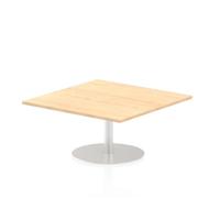 Italia 1000mm Poseur Square Table Maple Top 475mm High Leg