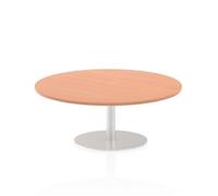 Italia 1200mm Poseur Round Table Beech Top 475mm High Leg