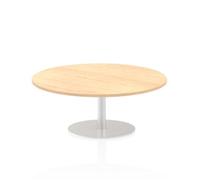 Italia 1200mm Poseur Round Table Maple Top 475mm High Leg