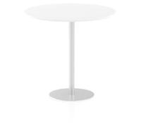 Italia 1200mm Poseur Round Table White Top 1145mm High Leg