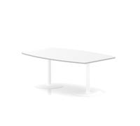 Italia 1800mm Poseur High Gloss Table White Top 725mm High White Leg