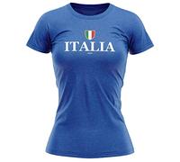 Italia 1929 Womens T Shirt Italy Flag Shield Nations Italian Supporters Rugby Tee Top, M, Royal