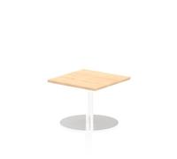 Italia 600mm Poseur Square Table Maple Top 475mm High Leg