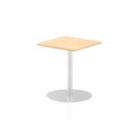 Italia 600mm Poseur Square Table Maple Top 725mm High Leg