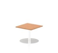 Italia 600mm Poseur Square Table Oak Top 475mm High Leg