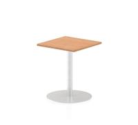Italia 600mm Poseur Square Table Oak Top 725mm High Leg