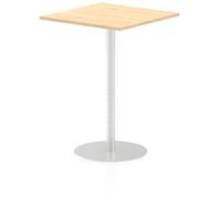 Italia 800mm Poseur Square Table Maple Top 1145mm High Leg