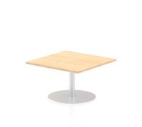 Italia 800mm Poseur Square Table Maple Top 475mm High Leg