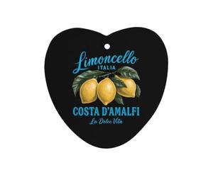 Italia Amalfi Lemon Car Aromatherapy Heart Scented Card