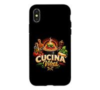 Italia Cucina Vibes Italian Food Lover Pasta Sauce Kitchen Case for iPhone X/XS