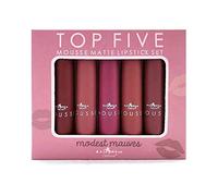 Italia Deluxe Top Five Mousse Matte Lipstick Set Modest Mauves