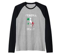 Italia Distressed Flag Destination Pride Raglan Baseball Tee