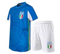 ITALIA FIGC Official Football Set for Children and Boys - Technical Jersey and Shorts Kit, Regular Fit