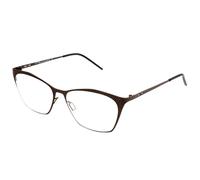 Italia Independent I-I MOD 5214 I-THIN METAL Women's Glasses, Brown, Size 51