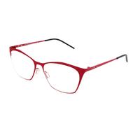 Italia Independent I-I MOD 5214 I-THIN METAL Women's Glasses, Red, Size 51