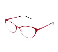 Italia Independent I-I MOD 5215 I-THIN METAL Women's Glasses, Red, Size 53