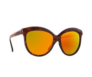 Italia Independent II 0092INX 044.000 Womenâs Sunglasses Brown Size 58