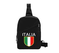 Italia Italian Flag Italy Sling Bag Foldable Chest Shoulder Backpack Fanny Pack Crossbody Bags for Men Women Travel Hiking Outdoors