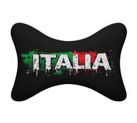 Italia Italy 2 Pcs Car Headrest Pillow Memory Foam Neck Pillows for Driving And Travel