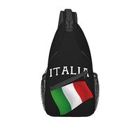 Italia Italy Italian Flag Sling Backpack Travel Crossbody Casual Chest Shoulder Bag Fashion Fanny Pack