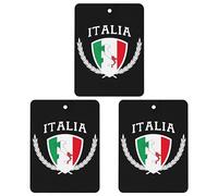 Italia Italy Italian Map Flag Car Air Freshener Hanging Car Aromatherapy Tablets Pendant Charms for Women Men Square