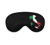 Italia Italy Italian Map Flag Sleep Eye Mask Soft Eye Covers Blocking Lights Blindfold with Adjustable Strap for Travel Nap