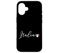 Italia Simple Love Italian Flag Heart on Italy Case for iPhone 16
