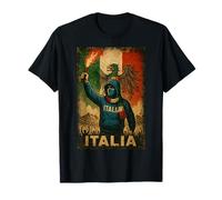 Italia T-Shirt Fans Ultras Italy Men's Italy Flag T-Shirt