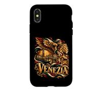 Italia Venice Winged Lion Gondola Landmark Italian Art Case for iPhone X/XS