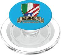 Italian And Puerto Rican DNA Mix Flag Two Heritage One Heart PopSockets PopGrip for MagSafe