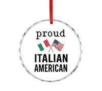Italian And U.S.A Christmas Tree Hanging Ornaments