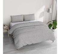 Italian Bed Linen Athena Duvet Cover Set with Printed Bag and Pillowcases, Rita Taupe, Double