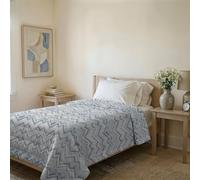 Italian Bed Linen BASIC Line Summer Quilt Made in Italy Printed Soft Microfibre Bedspread - Spring Summer Mid-Season Quilt - Jakarta, Single 160 x 240 cm