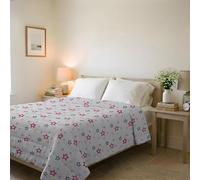 Italian Bed Linen BASIC Line Summer Quilt Made in Italy Printed Soft Microfibre Bedspread - Spring Summer Mid-Season Quilt - Superstar, Double 250 x 240 cm