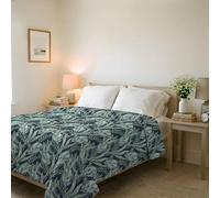 Italian Bed Linen BASIC Line Summer Quilt Made in Italy Printed Soft Microfibre Bedspread - Spring Summer Mid-Season Quilt - Tropical - Double 250 x 240 cm