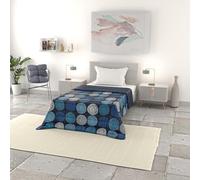 Italian Bed Linen BASIC Printed Summer Quilt, Microfibre, Hypnotic, Queen Size 200 x 240 cm