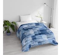 Italian Bed Linen Basic Quilted and Printed Winter Quilt, Paint, Single 160 x 245 cm