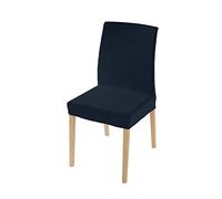 Italian Bed Linen Chaircover Set “Leslie”, Dark Blue, Standard Size