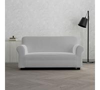 Italian Bed Linen Dahlia elastic sofa cover, Light Grey, 2 PLACES
