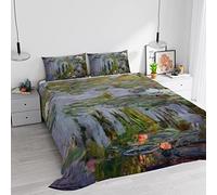 Italian Bed Linen Digital Print 100% Cotton Duvet Cover Set SD-05 Double