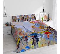 Italian Bed Linen Digital Print 100% Cotton Duvet Cover Set SD-18 Double