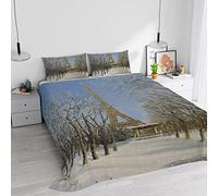 Italian Bed Linen Digital Print 100% Cotton Duvet Cover Set SD-30 Double