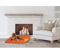 Italian Bed Linen Doubleface pillow 60x100cm orange/yellow, microfibre