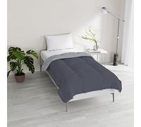 Italian Bed Linen Dreams and Capricci Padded Winter Duvet, Grey/Smoke, Single 150 x 200 cm
