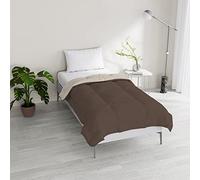 Italian Bed Linen Dreams and Capricci Padded Winter Quilt 150 x 200 cm Brown/Cream